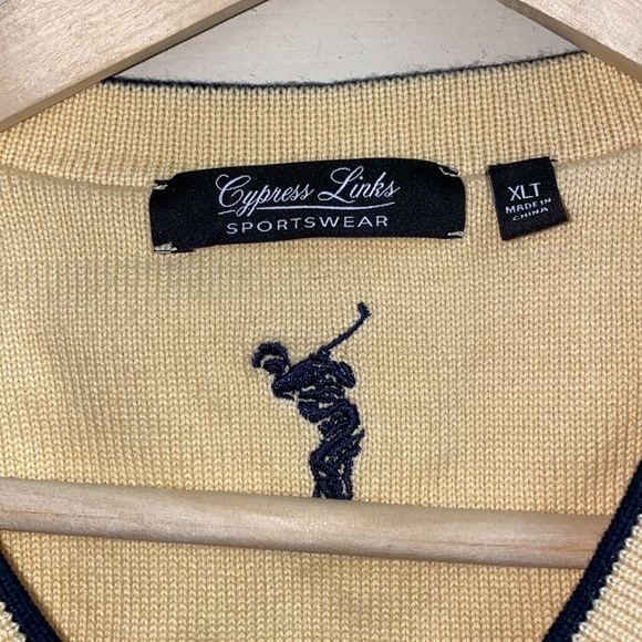 Cypress Links Sports Wear XLT pull over sleeveless sweater - Picture 4 of 6